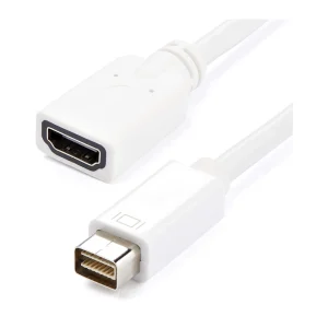 Cablecreation Mini-DVI to HDMI Adapter Cable - Mini DVI, 6 Feet, White Pacmax.me