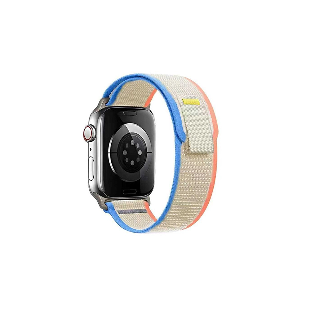 Green Lion Trail Loop Strap for Watch 42/44/45/49MM - Orange and Beige Pacmax.me