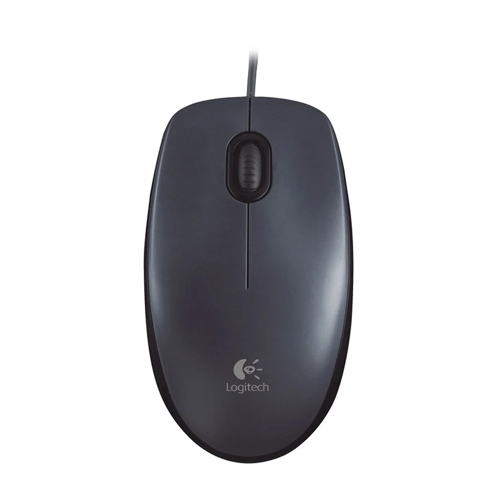 Logitech M90 Wired USB Mouse - Black Pacmax.me