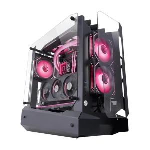 Mars Gaming MC-Edge Open Air ATX Computer Case - Black