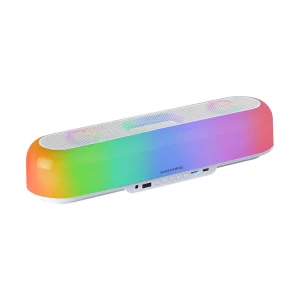Mars Gaming MSB-ORB 360º RGB Wireless 20W Speaker & Soundbar – White Pacmax.me