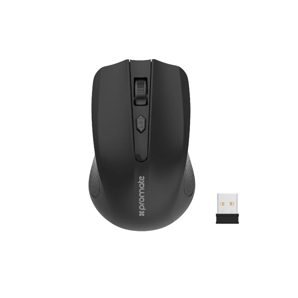 Promate 2.4Ghz Wireless Mouse - Black Pacmax.me